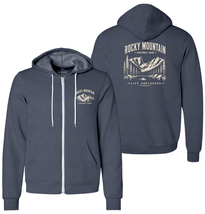 ROCKY MOUNTAIN NATIONAL PARK Supersoft Midweight Zip Up Hoodie
