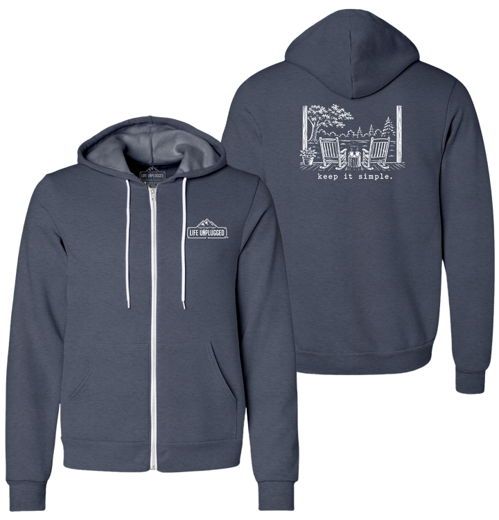 KEEP IT SIMPLE. Supersoft Midweight Zip Up Hoodie