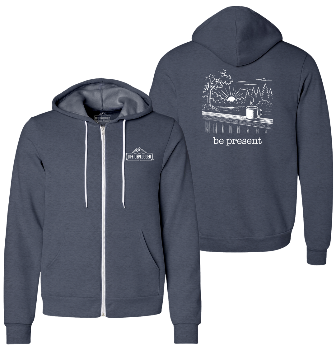 BACK PORCH COFFEE Supersoft Midweight Zip Up Hoodie