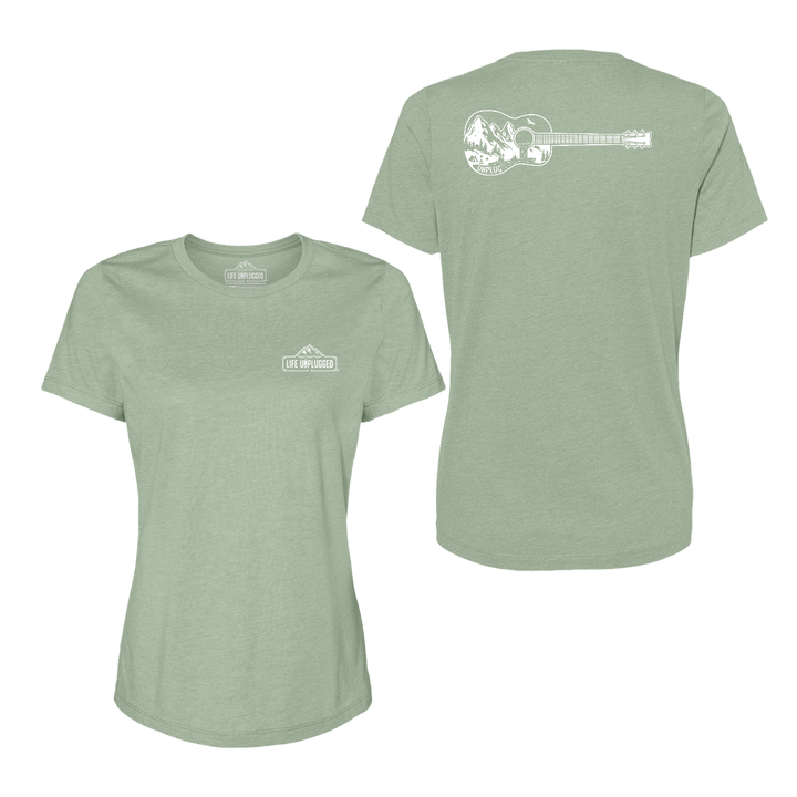 Guitar Mountain Scene Women's T-Shirt