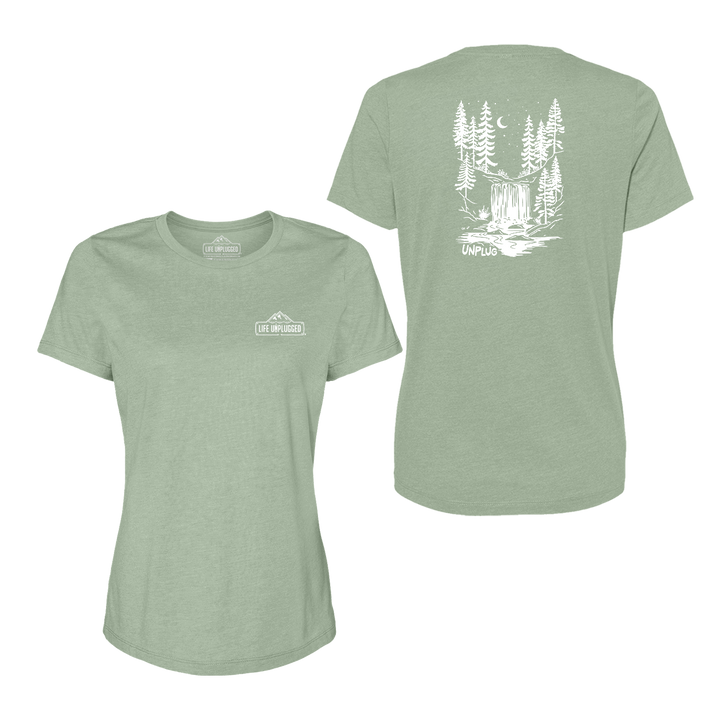 WATERFALL UNDER THE STARS Women's T-Shirt