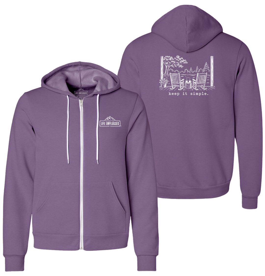 KEEP IT SIMPLE. Supersoft Midweight Zip Up Hoodie