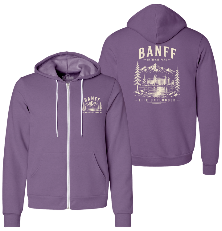 BANFF NATIONAL PARK Supersoft Midweight Zip Up Hoodie