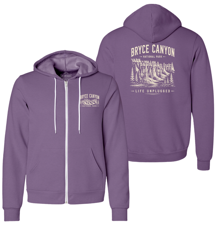 BRYCE CANYON NATIONAL PARK Supersoft Midweight Zip Up Hoodie