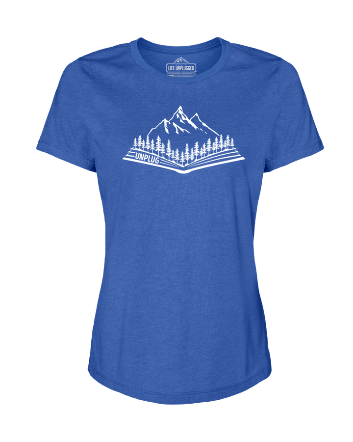 Open Book Mountain Scene Women's T-Shirt