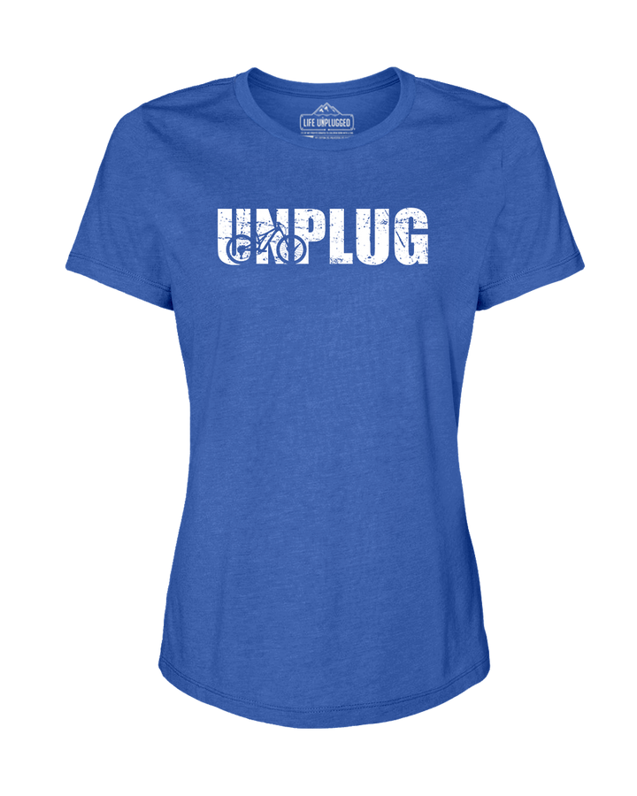 Unplug Mountain Bike Silhouette Women's T-Shirt