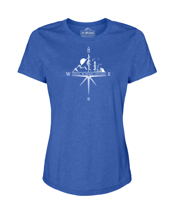 Compass Mountain Scene Women's T-Shirt