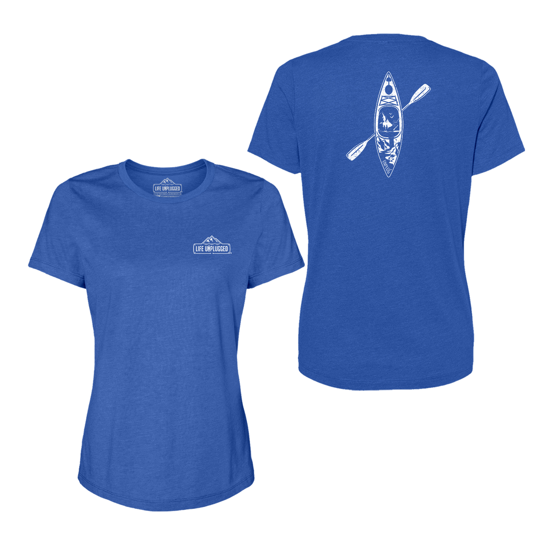 Kayak Mountain Scene Women's T-Shirt