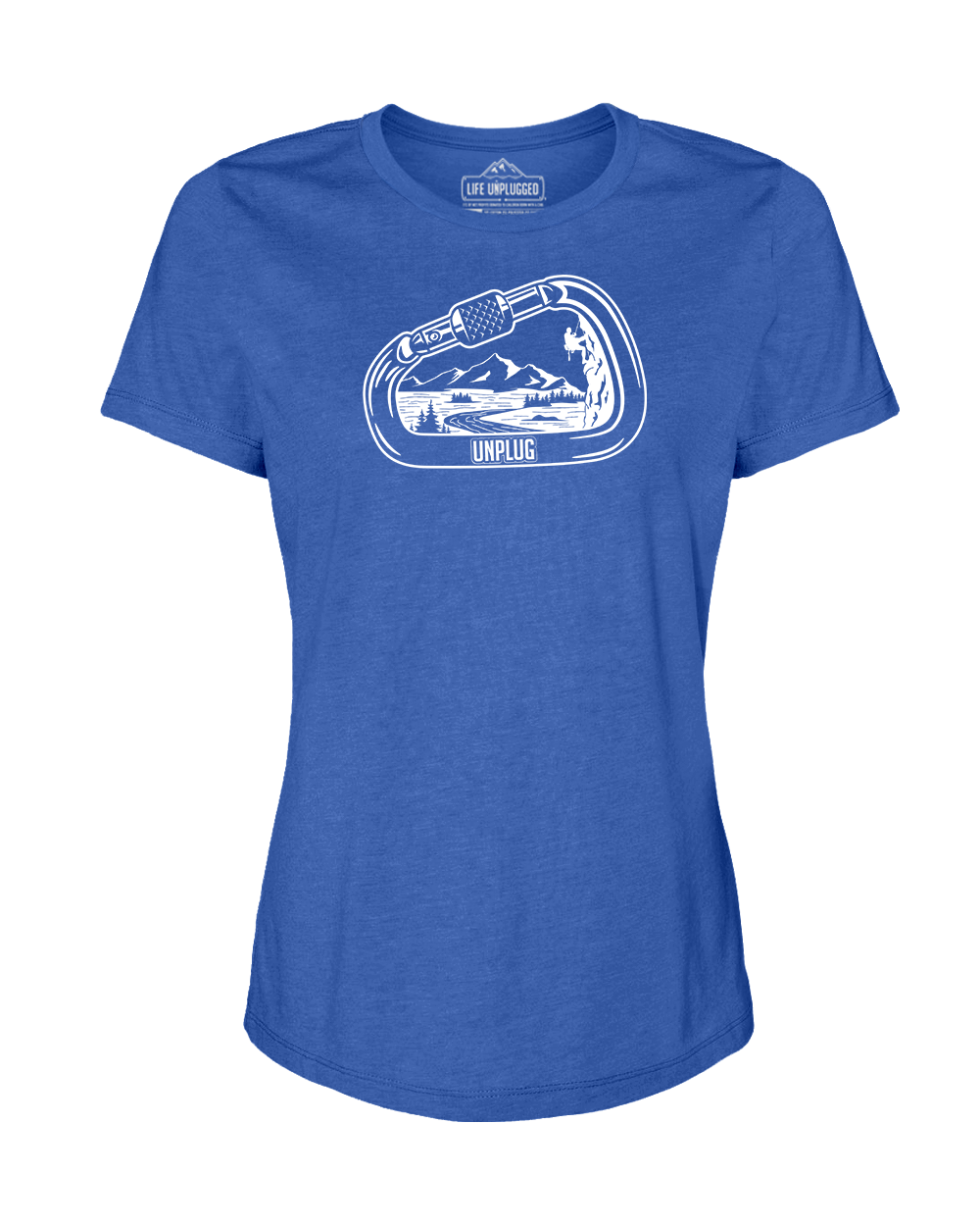 Rock Climbing Mountain Scene Women's T-Shirt