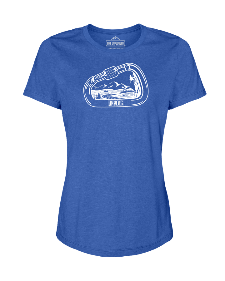 Rock Climbing Mountain Scene Women's T-Shirt