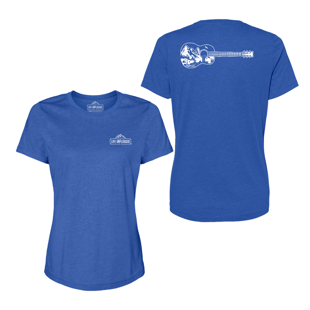 Guitar Mountain Scene Women's T-Shirt