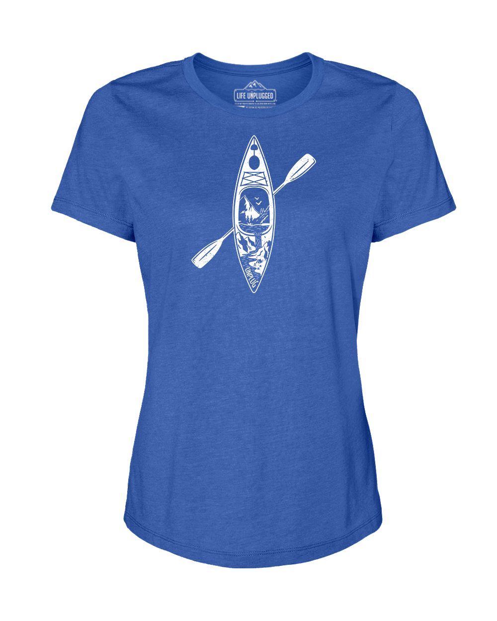 Kayak Mountain Scene Women's T-Shirt
