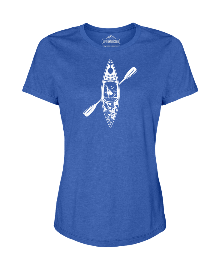 Kayak Mountain Scene Women's T-Shirt