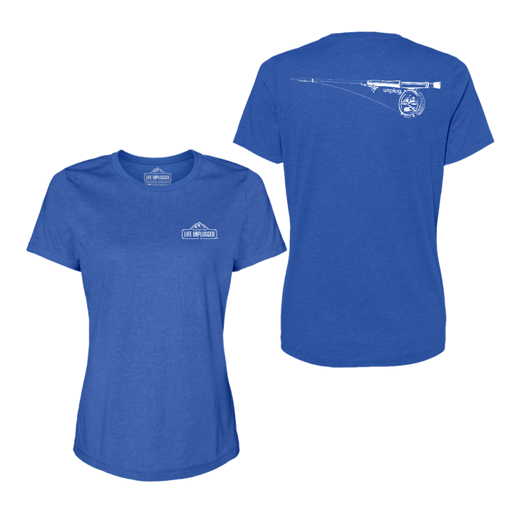 Fly Fishing Mountain Scene Women's T-Shirt