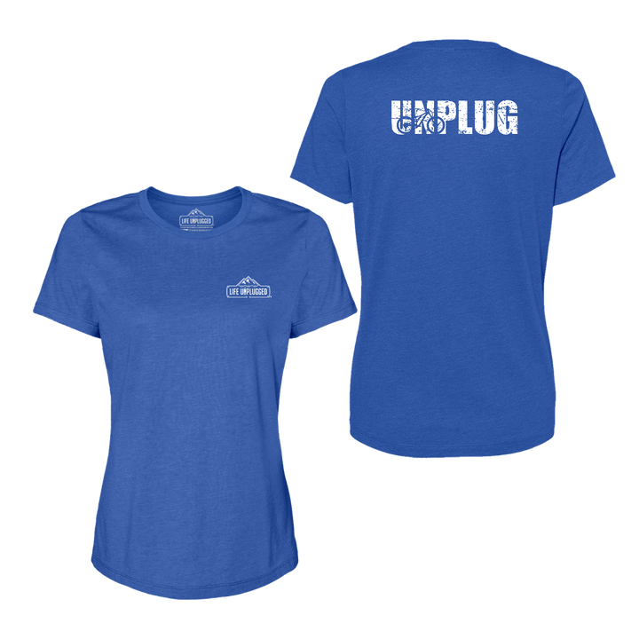 Unplug Mountain Bike Silhouette Women's T-Shirt