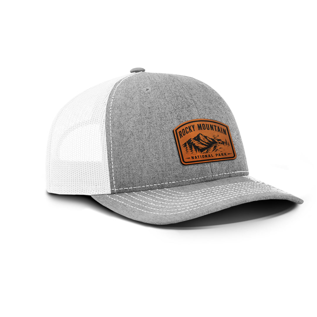 ROCKY MOUNTAIN NATIONAL PARK Snapback Leather Patch Hat