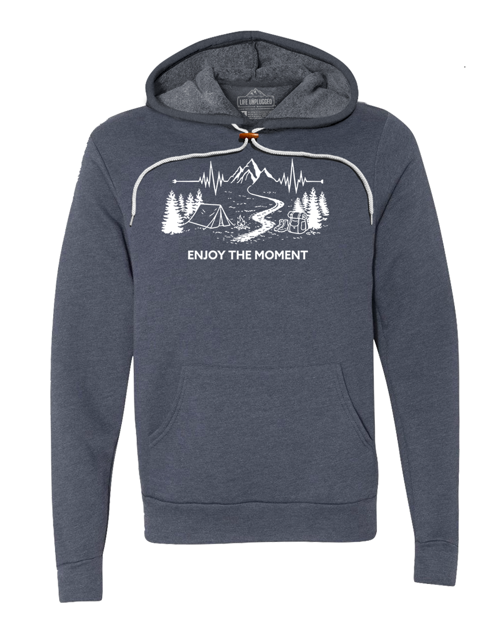 ENJOY THE MOMENT (MOUNTAIN SCENE) Super Soft Hoodie