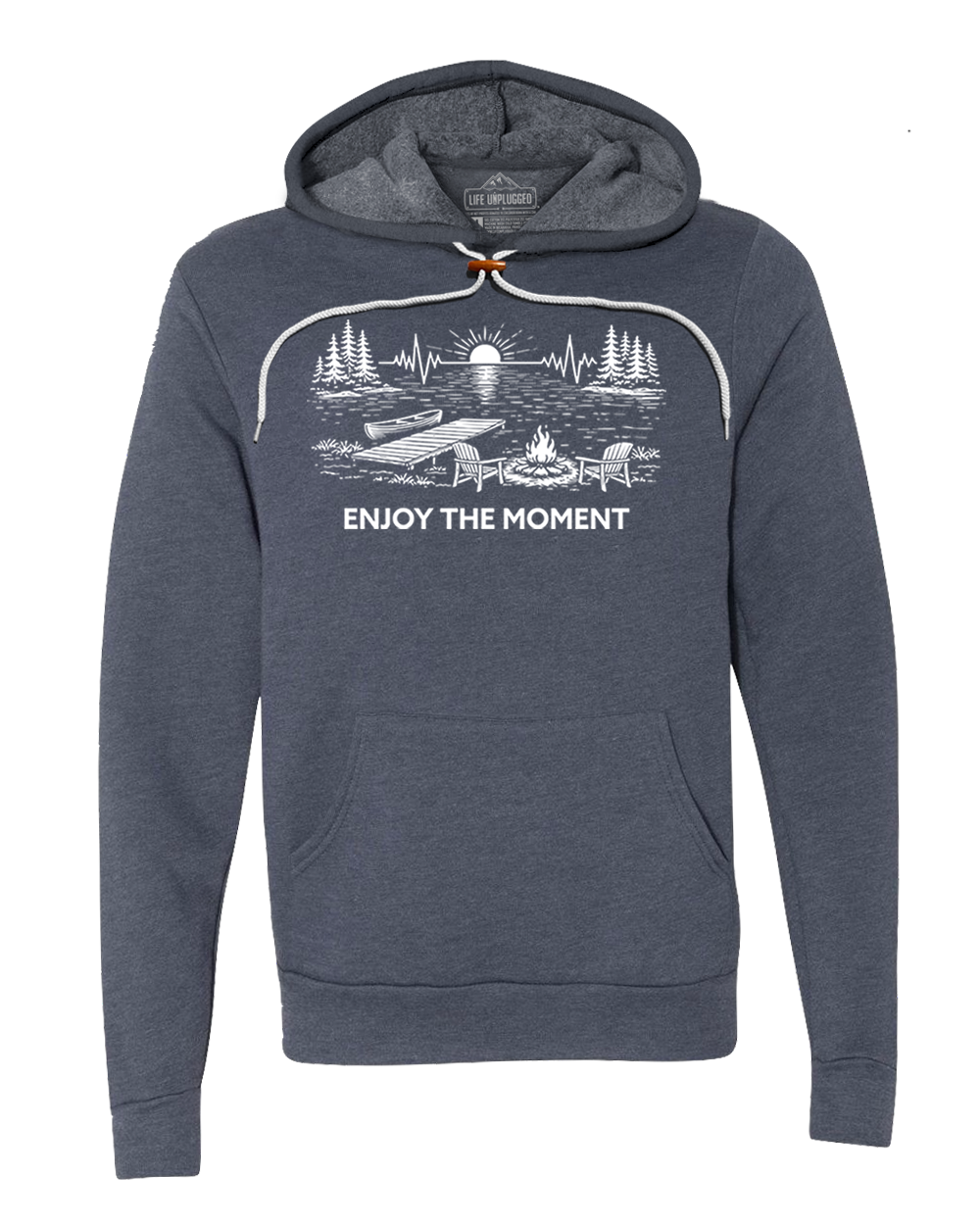 ENJOY THE MOMENT (LAKE SCENE) Super Soft Hoodie
