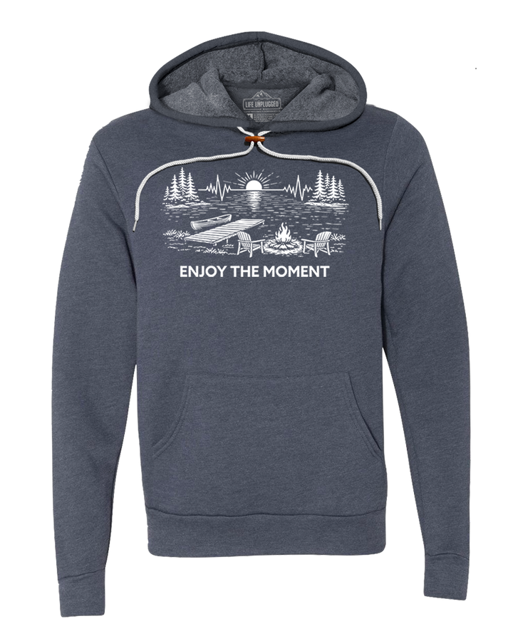 ENJOY THE MOMENT (LAKE SCENE) Super Soft Hoodie