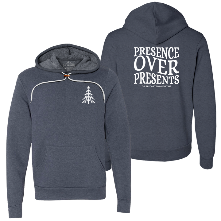 Presence Over Presents Super Soft Hoodie