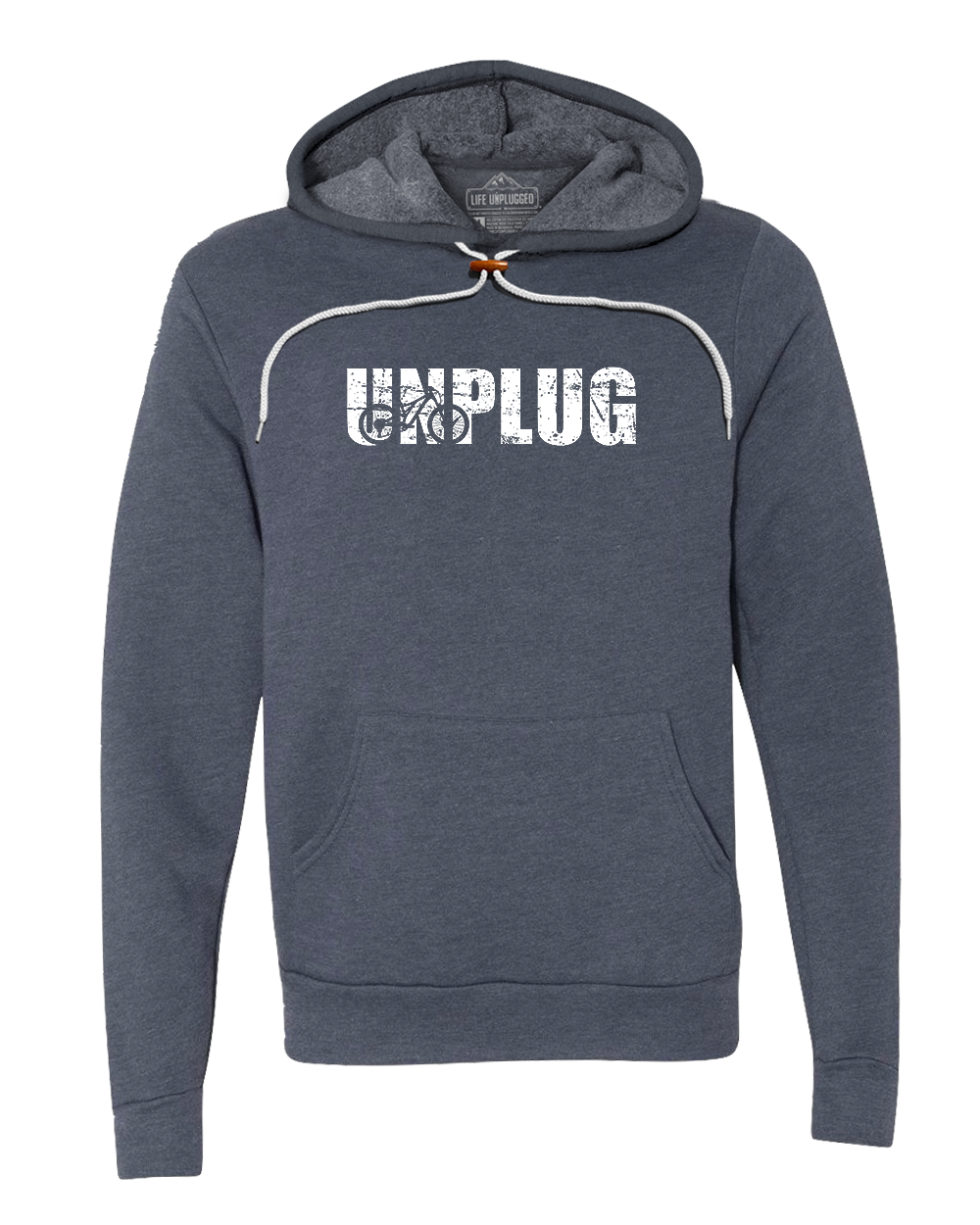 Unplug Mountain Bike Silhouette Super Soft Hoodie