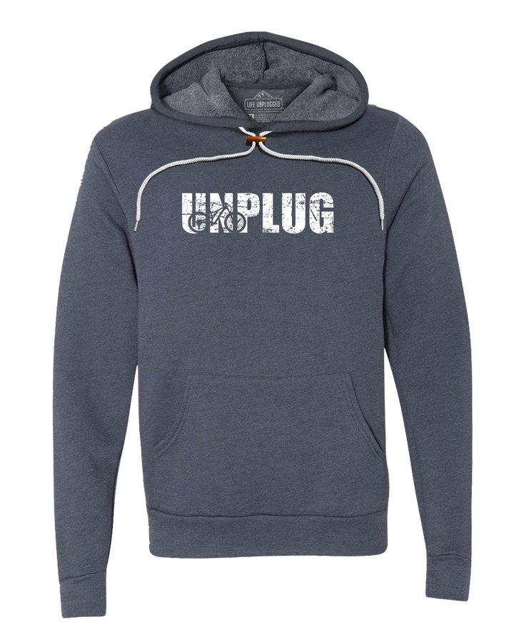 Unplug Mountain Bike Silhouette Super Soft Hoodie