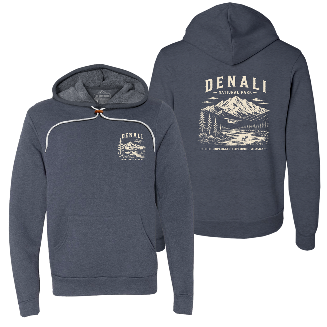 DENALI NATIONAL PARK XPLORING ALASKA Collaboration Super Soft Hoodie