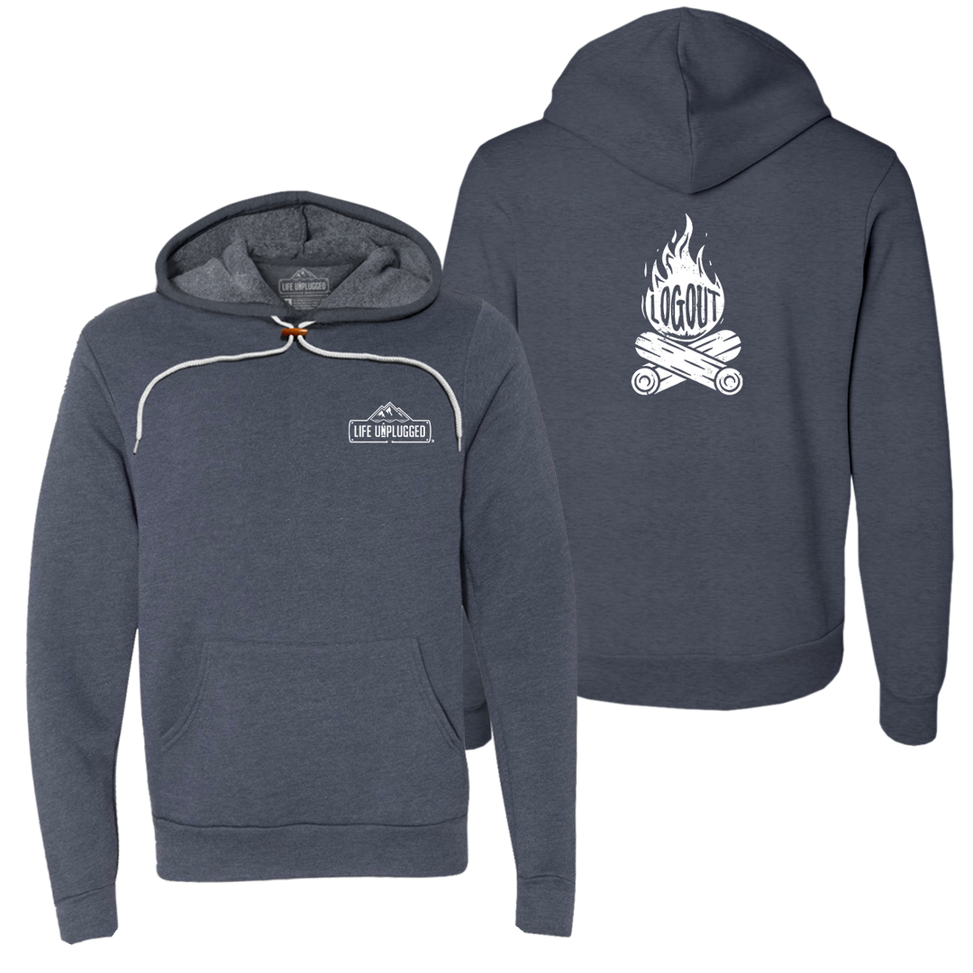 Log Out Campfire Super Soft Hoodie