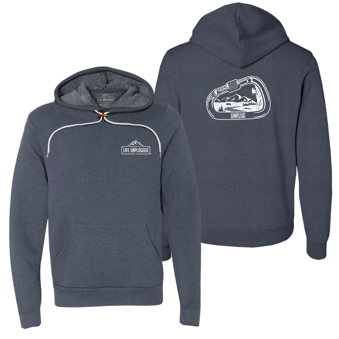 Rock Climbing Mountain Scene Super Soft Hoodie