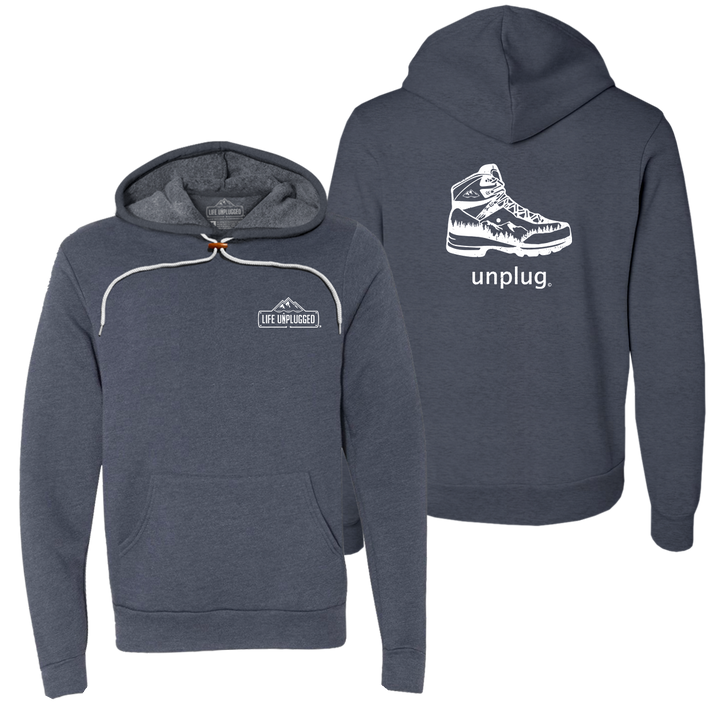 Hiking Boot Mountain Scene Super Soft Hoodie