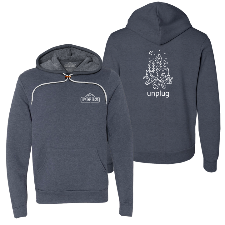 Campfire Camping Scene Super Soft Hoodie