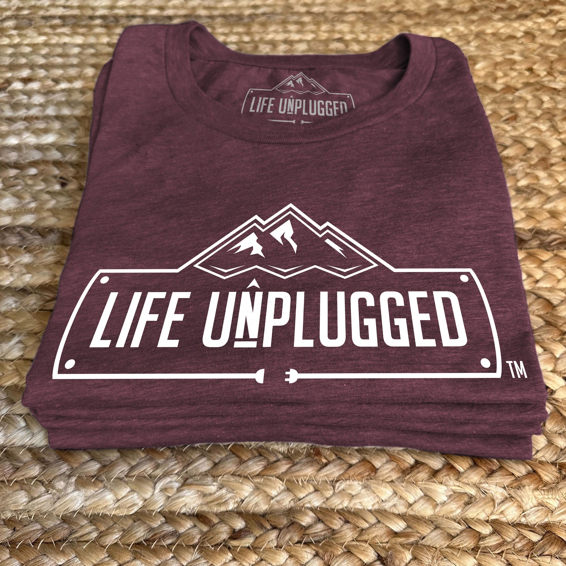 Life Unplugged Sticker Life Unplugged Logo Triblend T-Shirt