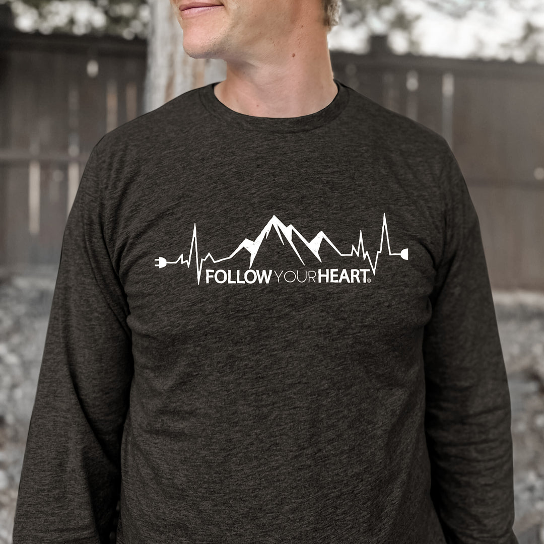 Follow Your Heart Premium Polyblend Long Sleeve T-Shirt