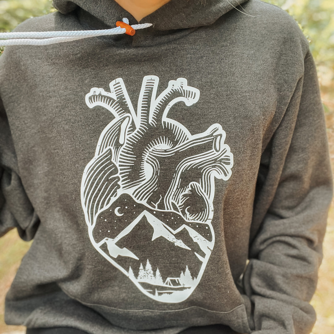 Anatomical Heart (Full Chest) Premium Super Soft Hooded Sweatshirt