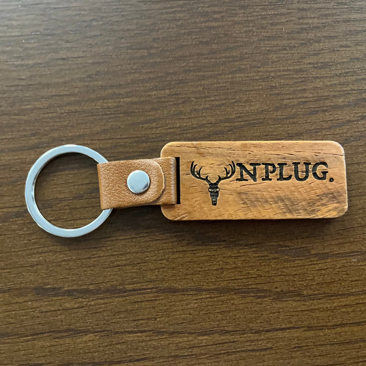 Hunting Wooden Keychain