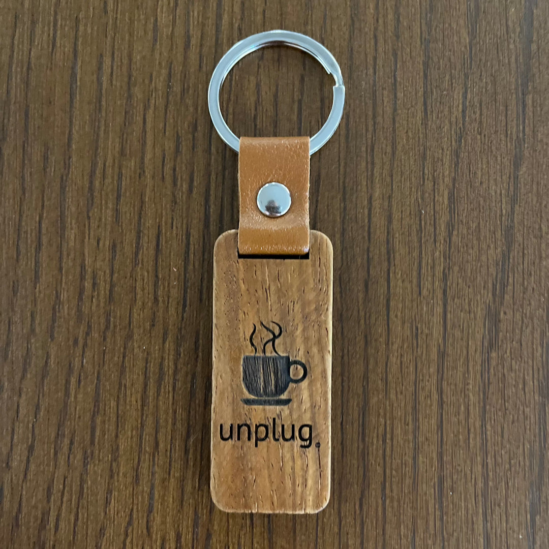 Coffee Wooden Keychain