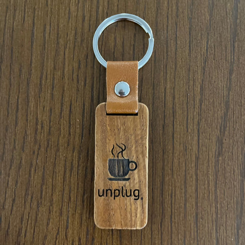 Coffee Wooden Keychain