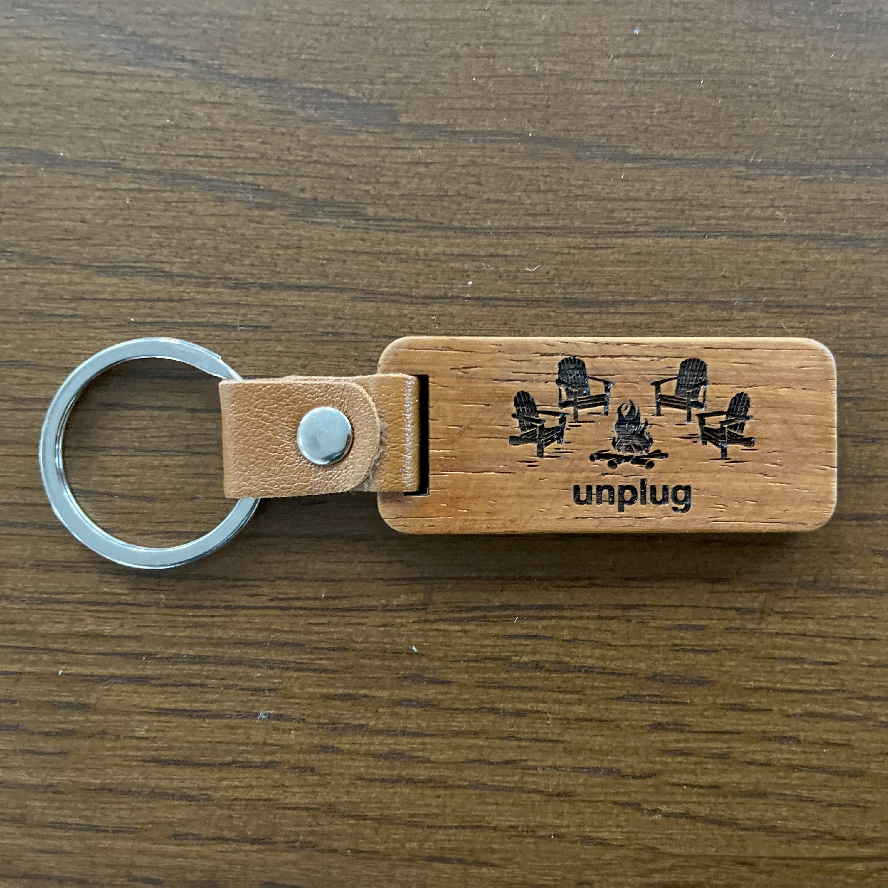 Campfire Chairs Wooden Keychain – Life Unplugged