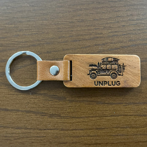 OFF-ROAD VEHICLE Wooden Keychain