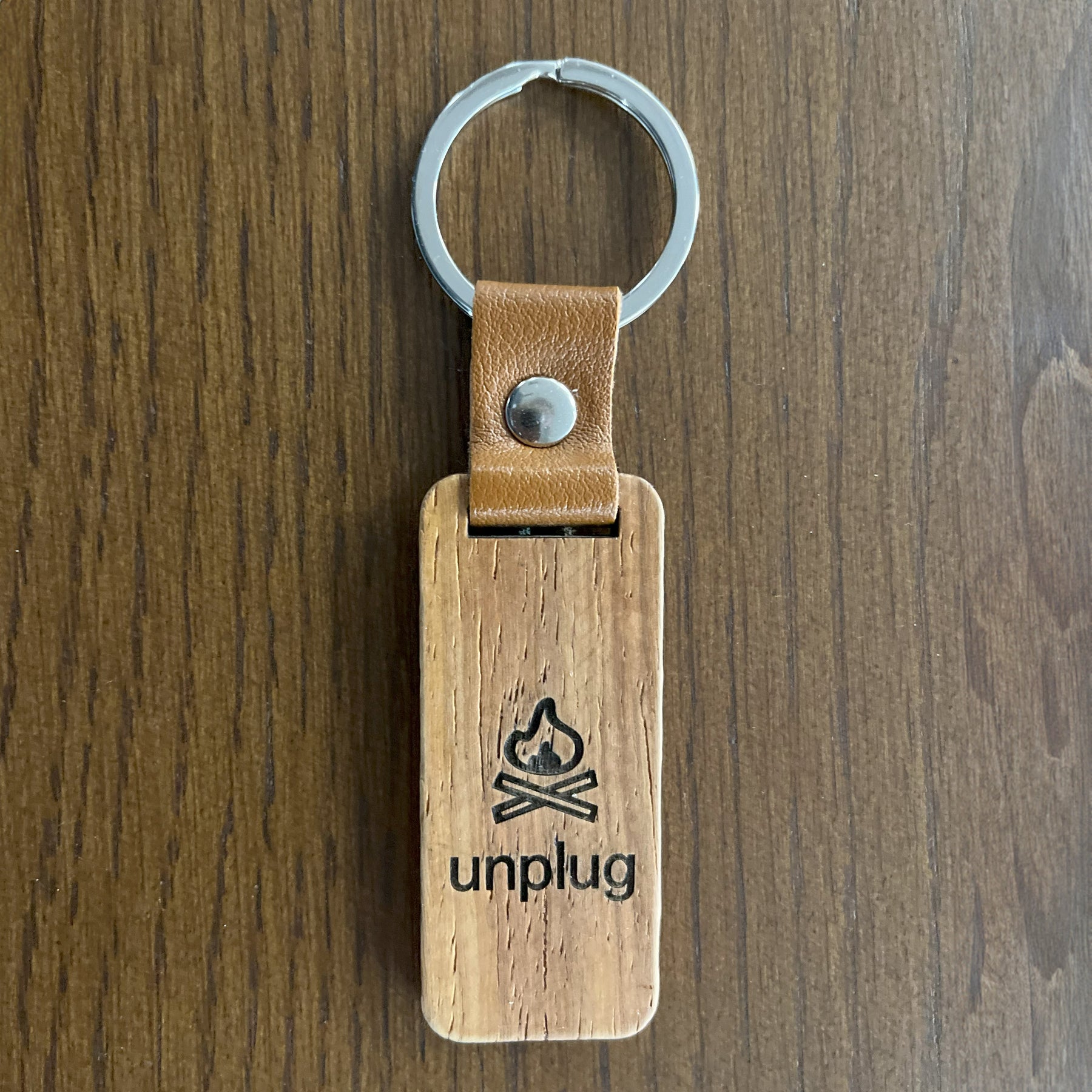 Campfire Wooden Keychain – Life Unplugged