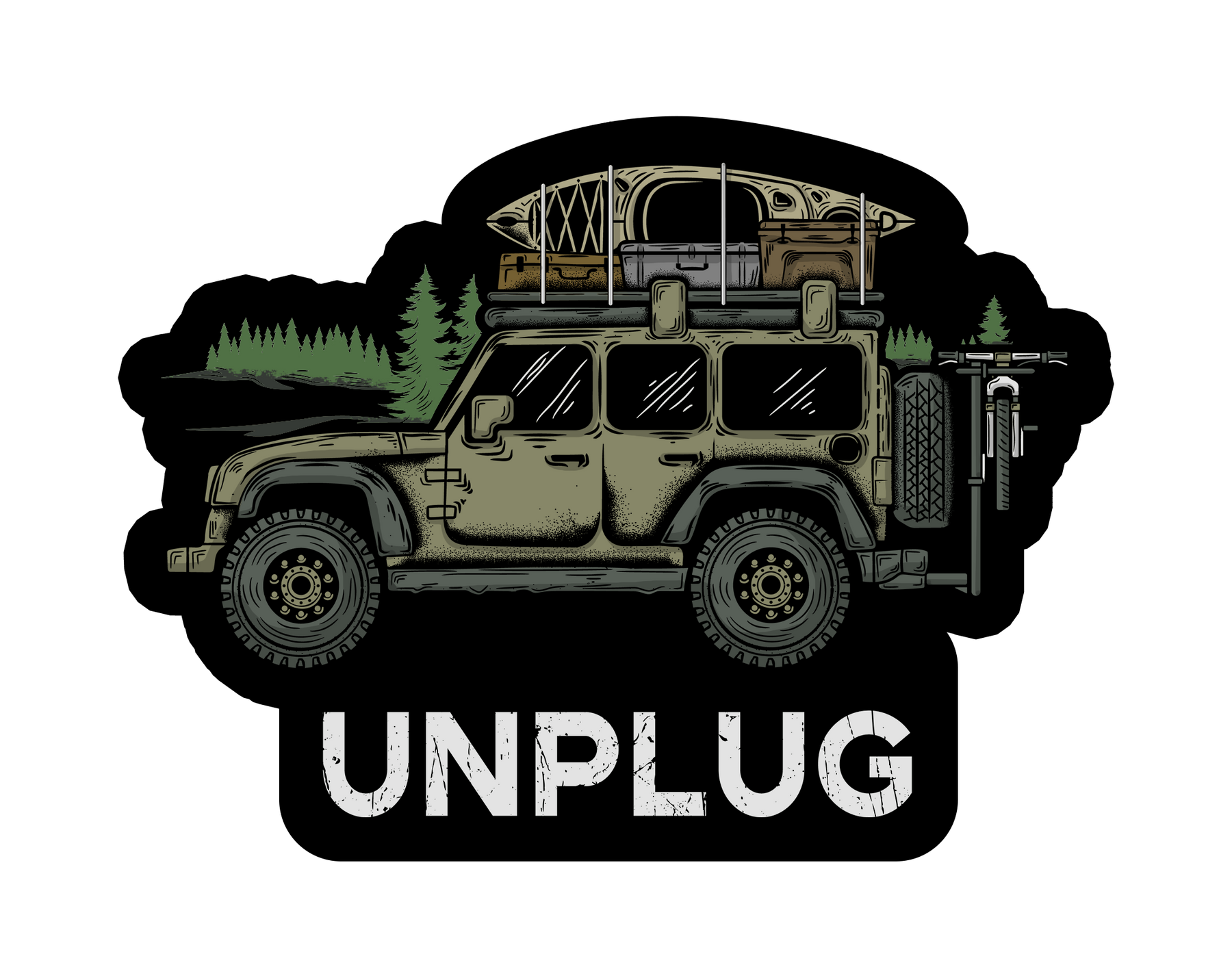 Life Unplugged Sticker Off-Road Vehicle Vinyl Sticker – Life Unplugged