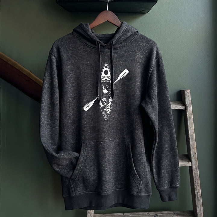 KAYAK MOUNTAIN SCENE Nantucket Super Soft Sweater Hoodie