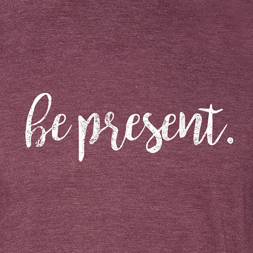Be Present Cursive Triblend T-Shirt