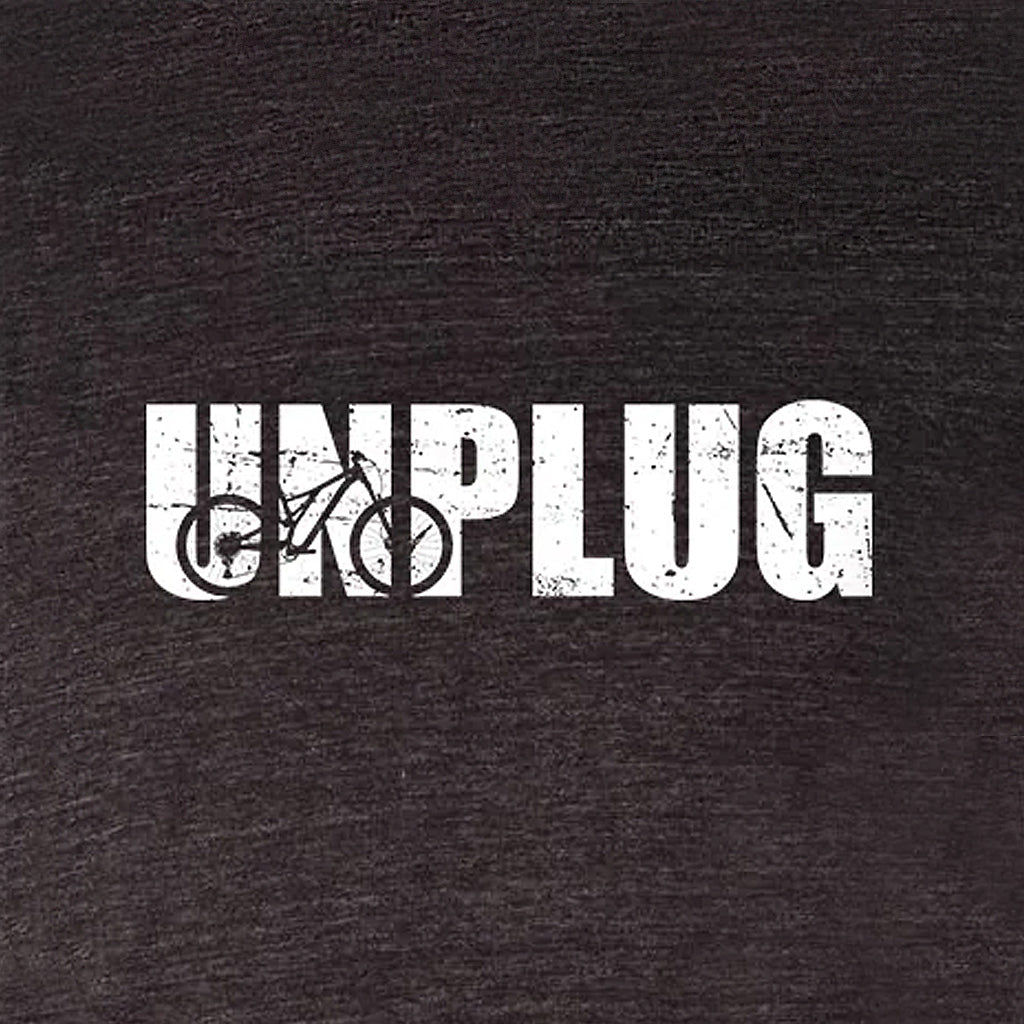 Unplug Mountain Bike Silhouette Triblend T-Shirt