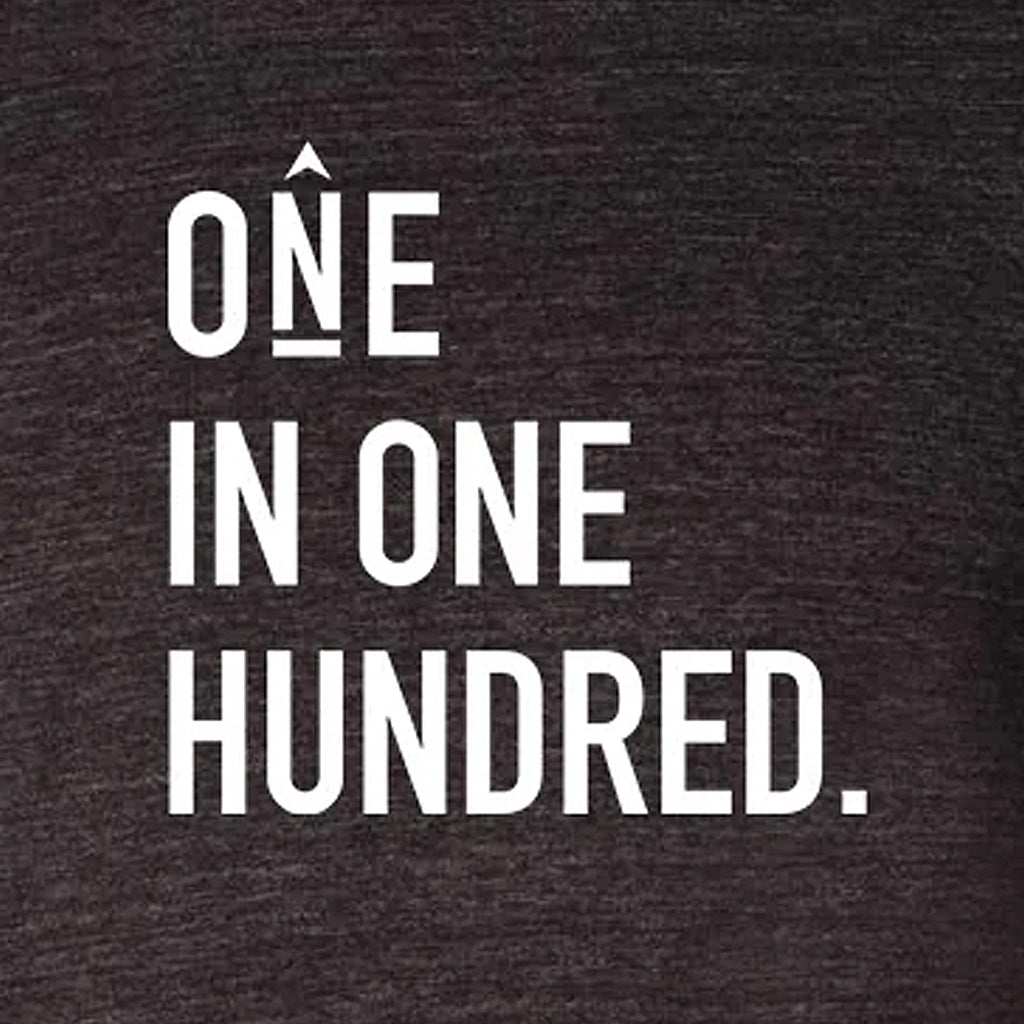 One in One Hundred Stacked Triblend T-Shirt