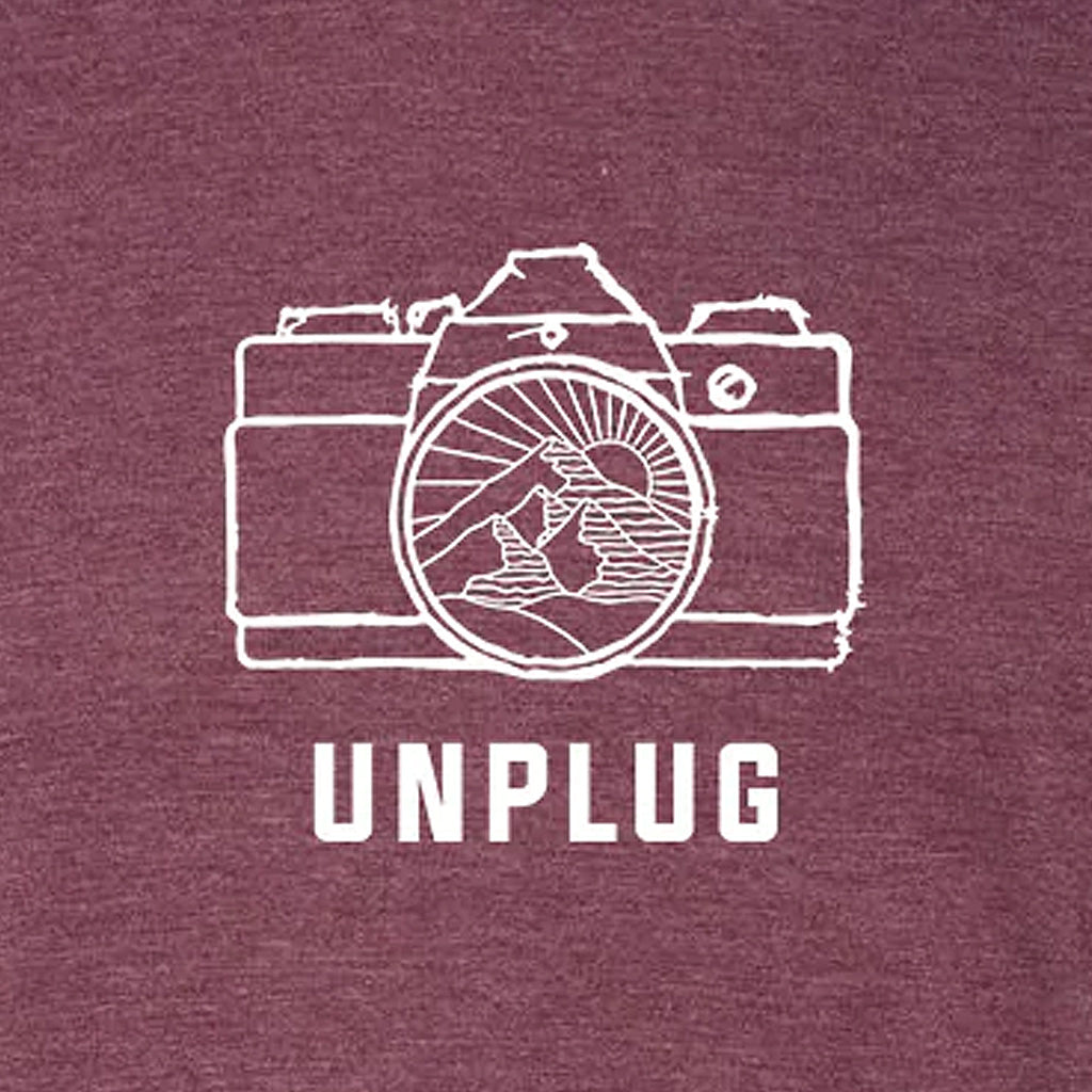 Camera Mountain Lens Triblend T-Shirt