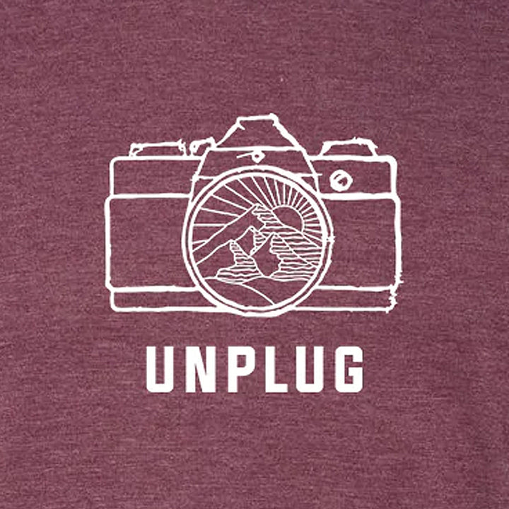 Camera Mountain Lens Triblend T-Shirt