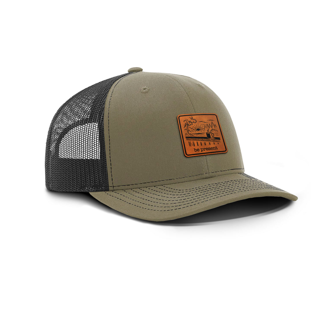 KEEP IT SIMPLE. Snapback Leather Patch Hat