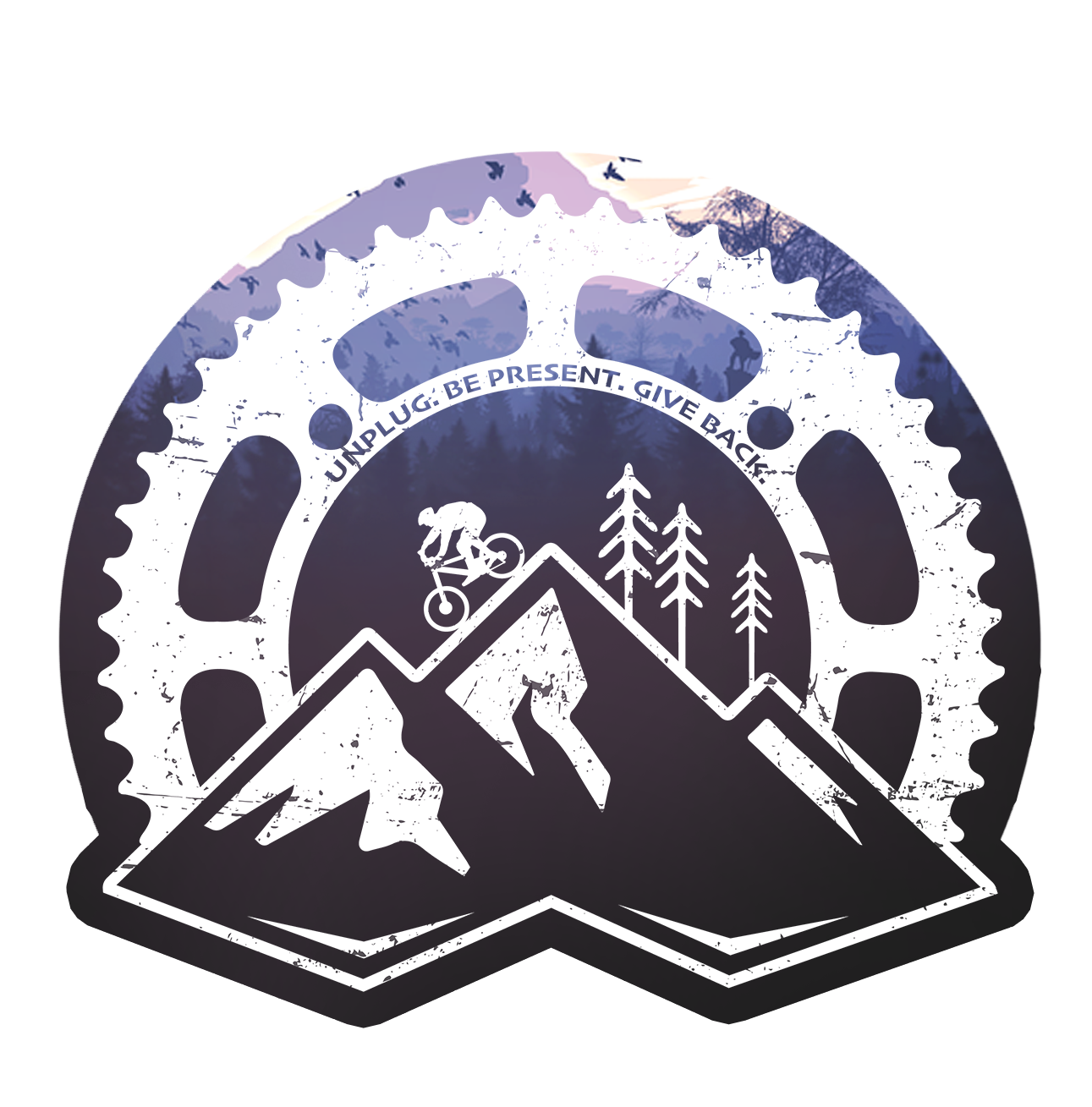 Life Unplugged Sticker Riding Into The Sunset Vinyl Sticker – Life Unplugged