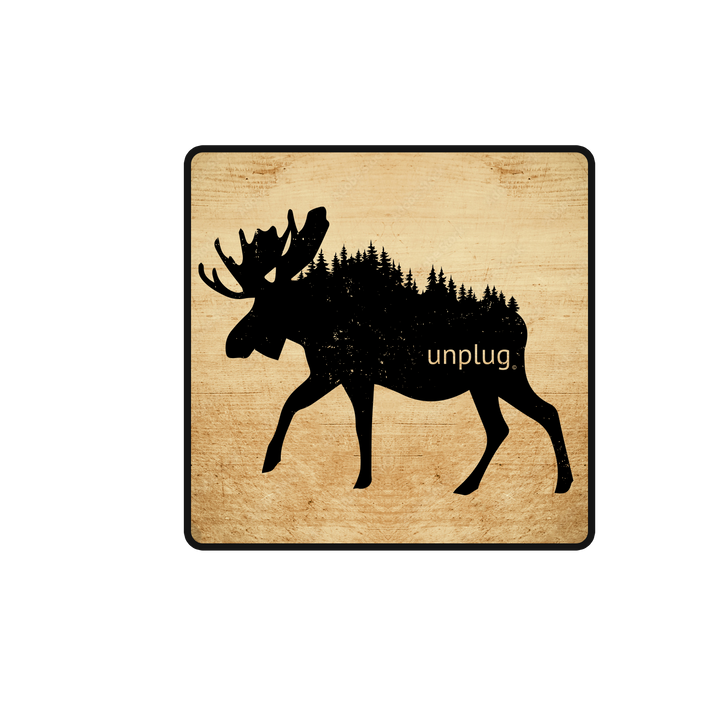 Moose In The Trees Vinyl Sticker